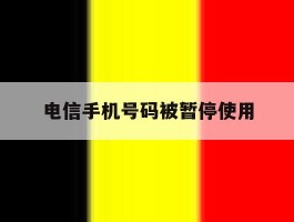 电信手机号码被暂停使用