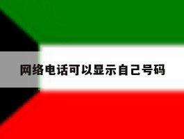 网络电话可以显示自己号码