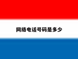 网络电话号码是多少