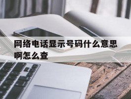 网络电话显示号码什么意思啊怎么查