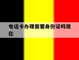 电话卡办理需要身份证吗现在