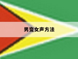 男变女声方法