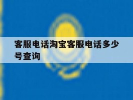 客服电话淘宝客服电话多少号查询的简单介绍