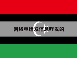网络电话发信息咋发的