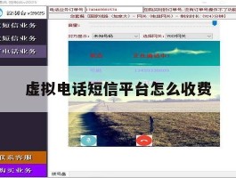 虚拟电话短信平台怎么收费